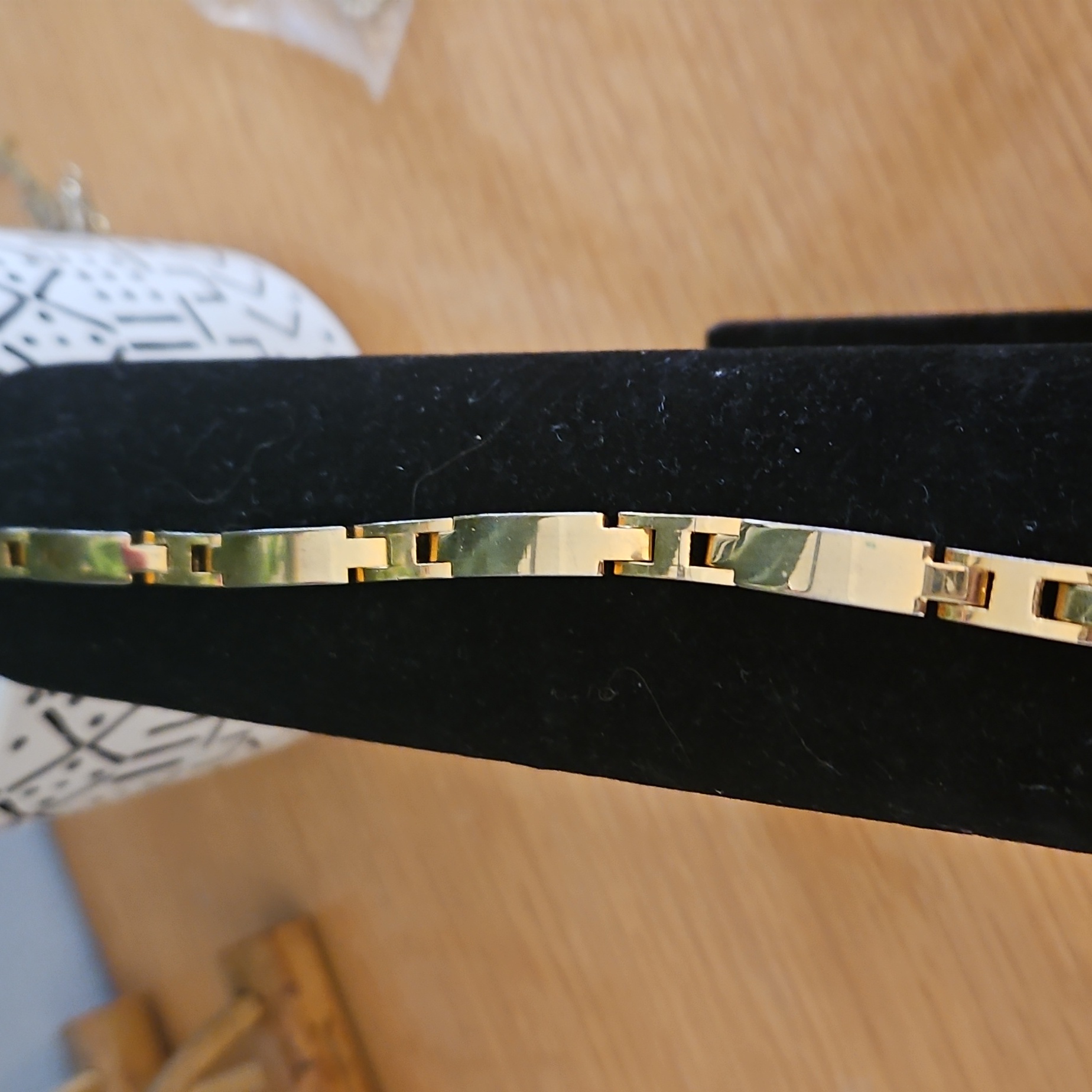 Gold Stainless Steel Link Bracelet